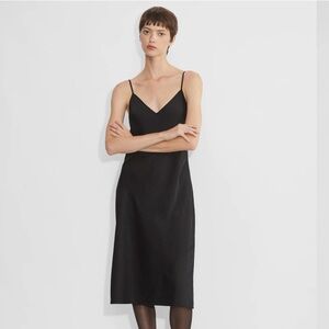 Aritzia midi satin dress